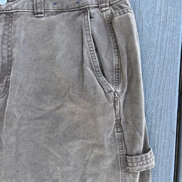 Abercrombie & Fitch Jeans Men’s 33x29 Brown Carpenter Athletic Loose Y2K - Picture 3 of 9